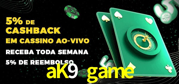 Promoções do cassino ao Vivo aK9 game